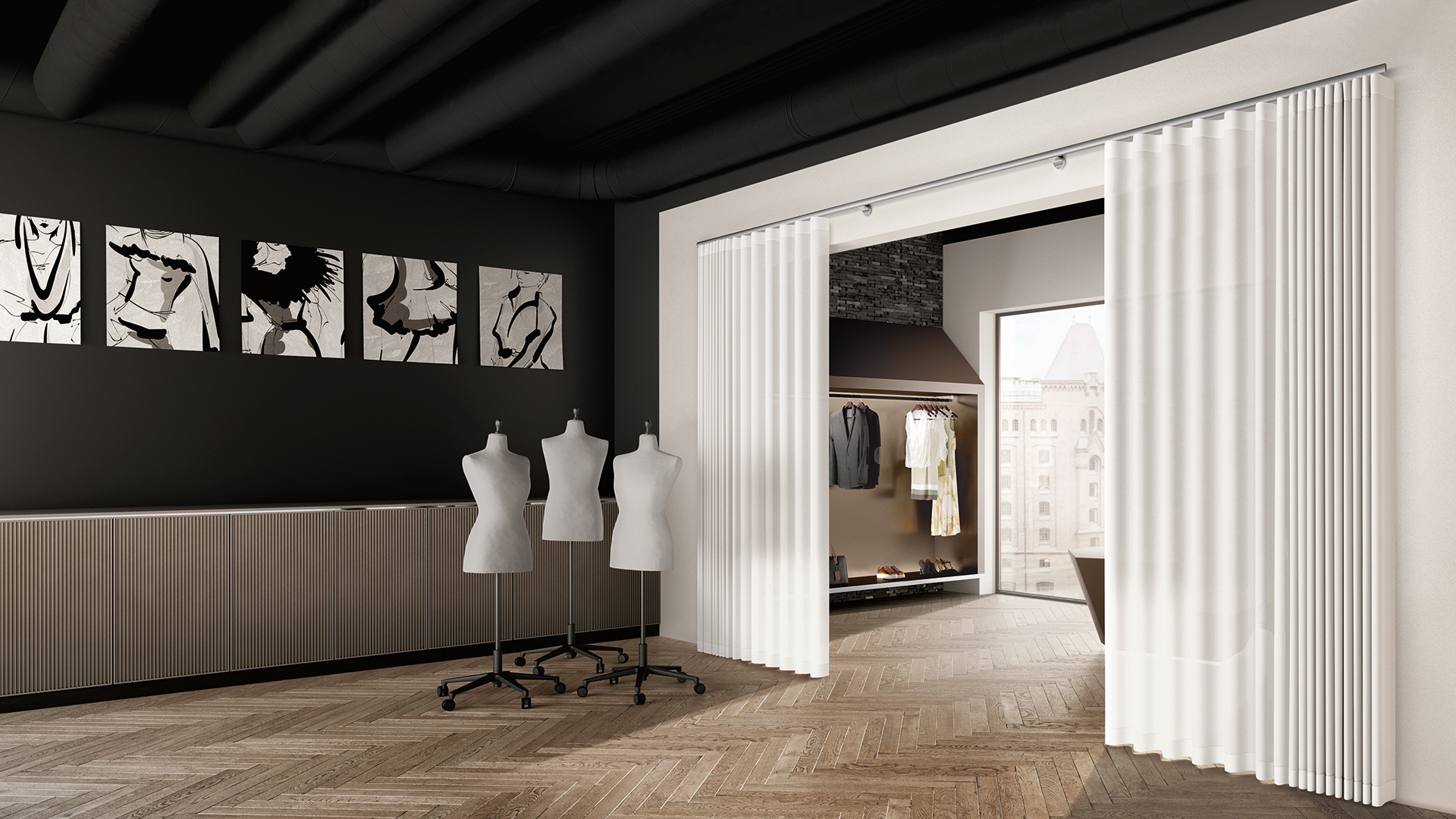 interstil, Vorhang Garnituren, WOHN-MANUFAKTUR